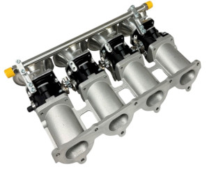 collettore diaspirazione per lavorazione condotti maggiorati motore peugeot 1.6 16 valvole tu5 1600 cc 16 valvole preparazione motore kit car citroen saxo C2 valvole maggiorate trasformazione da monofarfalla a corpi farfallati singoli jenvey incremento ptenza elettronica ecu programmabile da cmpetizione euro2plus efi technology con gestione cambio sequenziale iniezione e accensione fasata controllo sonda lambda