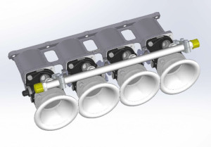 kit collettore di aspirazione e corpi farfallati jenvey motore tu5 peugeot 106 kit car preparazione motore saxo citroen farfalle diametro 42 mm condotti 45 mm corpi farfallati singoli flauto inettori in acciaio con attacco areanautico an6 turazione benzina regolatore pressione benzina racing trombette di aspirazione in alluminio jenvey itb 