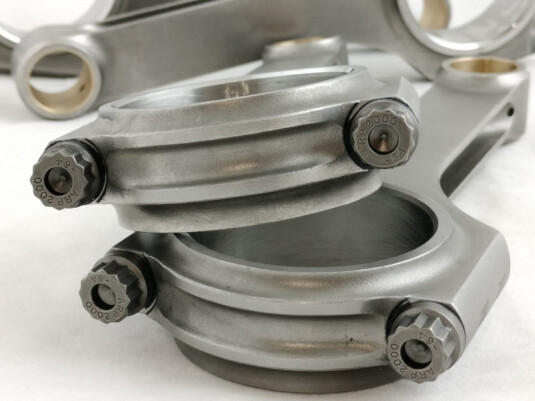 Bolloni ARP per elaborazione motori serraggio bielle in acciaio ad H motore forgiato bielle in acciaio forgiato bulloni speciali per supporti di banco e testa testata serraggio speciale per resistenza affidabilità bielle biella in acciaio forgiata per motori aspirati e motori turbo elaborazione