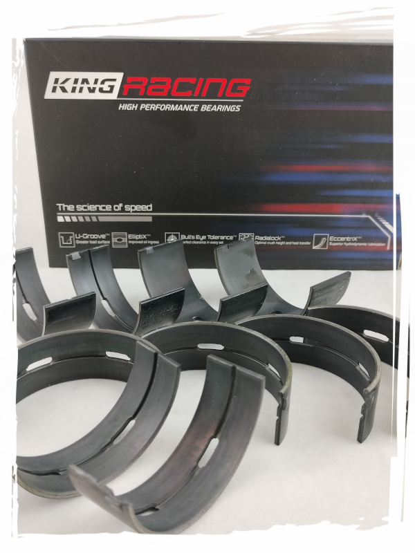 Kit serie bronzine di banco e i biella per motore lancia delta integrale 2.0 turbo 16 valvole bronzine trimetalliche trattamento superficiale anti attrito maggior scorrevolezza e resistenza composizione speciale per cuscinetti di banco e di biella king racing elaborazione motore preparazione motori