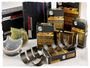 Serie e kit bronzine cuscinetti di banco e di biella speciali trimetalliche per elaborazione e modifica motori da competizione e preparazioni stradali motori turbo e aspirati bronzine speciali per rettifica albero motore maggiorazione nitrurazione e raddrizzatura albero preparato per competizione incremento potenza aumento affidabilità e scorrevolezza prestazioni migliori