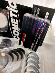 serie bronzine rinforzate di banco bronzine speciali di biella trimetalliche king racing preparazione motore f7r renault clio williams 2.0 16V incremento potenza regime di rotazione preparazione clio gruppo A incremento affidabilità e durata motore clio gruppo N guarnizione rinforzata della testa lamellare in acciaio cometic