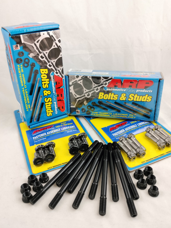 Kit bulloni di fissaggio maggiorati rinforzati arp bulloni di banco per preparazione motori turbo incremento potenza bulloni di biella per bielle in acciao ad H o per bielle originali kit prigionieri maggiorati testa testata per guarnizioni lamellari o guarnizioni con anelli separati bulloni speciali per fissaggio volano