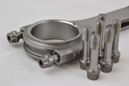 Set di bulloni arp per bielle in acciaio per preparazione e elaborazione motori da competizione bielle ad H in acciaio rinforzato bulloneria rinforzata in accaiaio speciale per bulloni di biella arp serraggio maggiore incremento potenza e regime di rotazione per motori turbo e aspirati