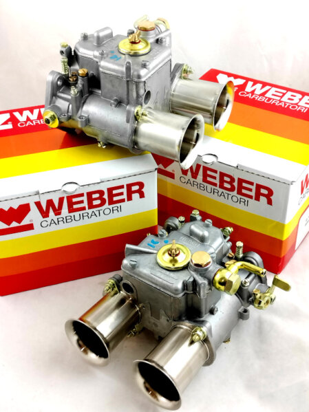 kit carburatori doppio corpo per preparazione motoe auto storica campionato italiano classic car incremento prestazioni modifica spirazione diretta kit accessori carburazione weber