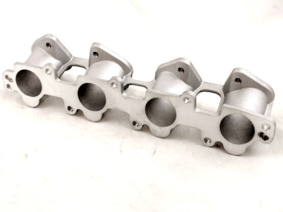 collettore completo per motore peugeot kitcar in alluminio lavorato per corpi farfallati doppio corpo dcoe jenvey iniezione elettronica preparazione motore aumento potenza regime di rotazione elettronica programmabile da competizione efi technology euro2plus euro4 peugeot mini bmw lancia fiat