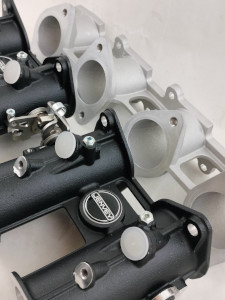 doppio corpo farfallato itpo dcoe dcnf orizzontale per preparazione motore alfa romeo giulia gtam iniezione elettronica trasformazione motre da carburatori a elettronica controllo otore programmabile ef technology euro2plus mappatura centralina kit corpi farfallati trombette flauto iniettori