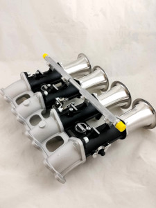 kit corpi farfallati jenvey iniezione elettronica programmabile da competizione kit car aspirazione farfalle singole itb individual throttle bodies flauto iniettori elettronici trombette cornetti di aspirazione collettore aspirazione in alluminio per montaggio corpi farfallati jenvey carburatori tipo dcoe weber