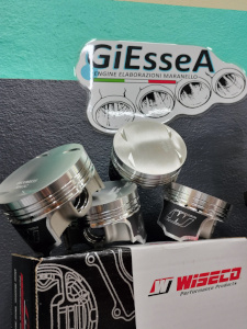 preparazione motore nissan con pistoni forgiati stampati wiseco per elaborazione motore turbo aumento rapporto di compressione incremento prestazioni mappatura stage3 preparazione motore turbo per competizione
