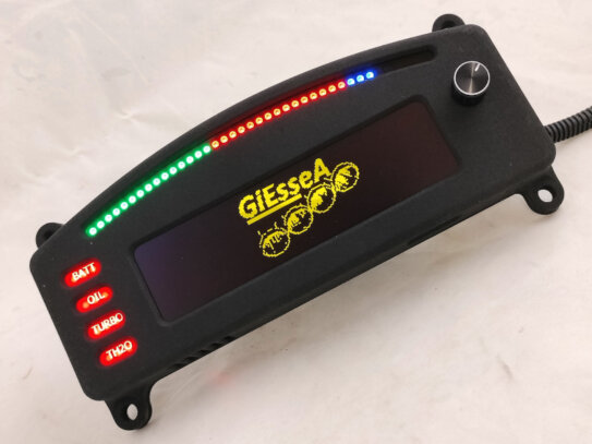 display digitale multifunzione per la visualizzazione dei paramentri principali di funzionamento motore via rete can per centraline efi technology protocollo euro2plus euro2classic euro2 euro4 barra led cambio marcia spie allarme configurabili per voltaggio batteria pressione olio pressione turbo temperatura acqua