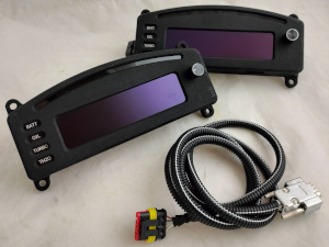 kit display digitale multifunzione per elettronica programmabile efi technology acquisizione e visualizzazione dati su can efi technlogy ecu programmabile euro2plus euro2classic euro2 euro4 protocollo comunicazione rete can visualizzazione parametri motore spia cambiata cambio marcia barra led giri motore spie di allarme logger integrato su micro sd