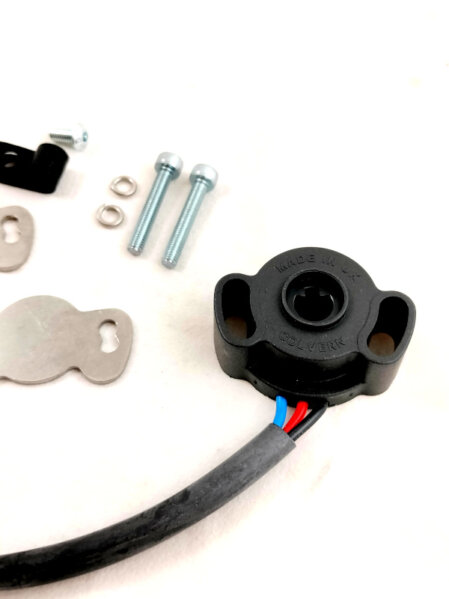 sensore angolo farfalla analogico con contatto strisciante per lettura posizione angolo apertura corpo farfallato alimentazione a 5 volt per elettronica programmabile utilizzabile su motori bmw ford alfa romeo renault peugeot citroen fiat corpo farfallato singolo o kit corpi farfallati doppio corpo iniezione elettronica jenvey