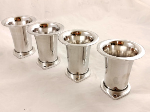 set di trombette in alluminio per preparazione motore con itb aspirazione diretta incremento potenza corpi farfallati singoli trombette lunghezza varibile corpi farfallati jenvey singoli doppio corpo utilizzabili anche per caburatori weber dcoe doppio corpo iniezione elettronica programmabile 